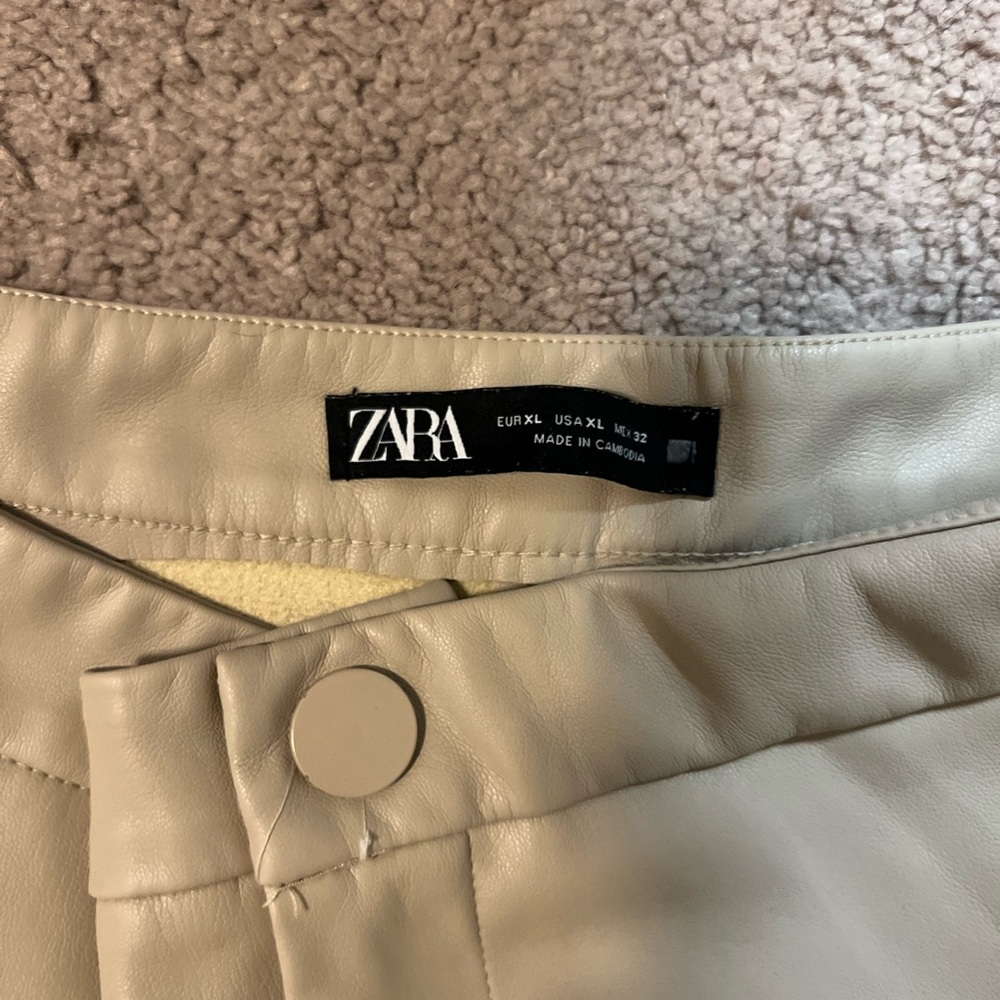 Zara Faux Leather skinny pants